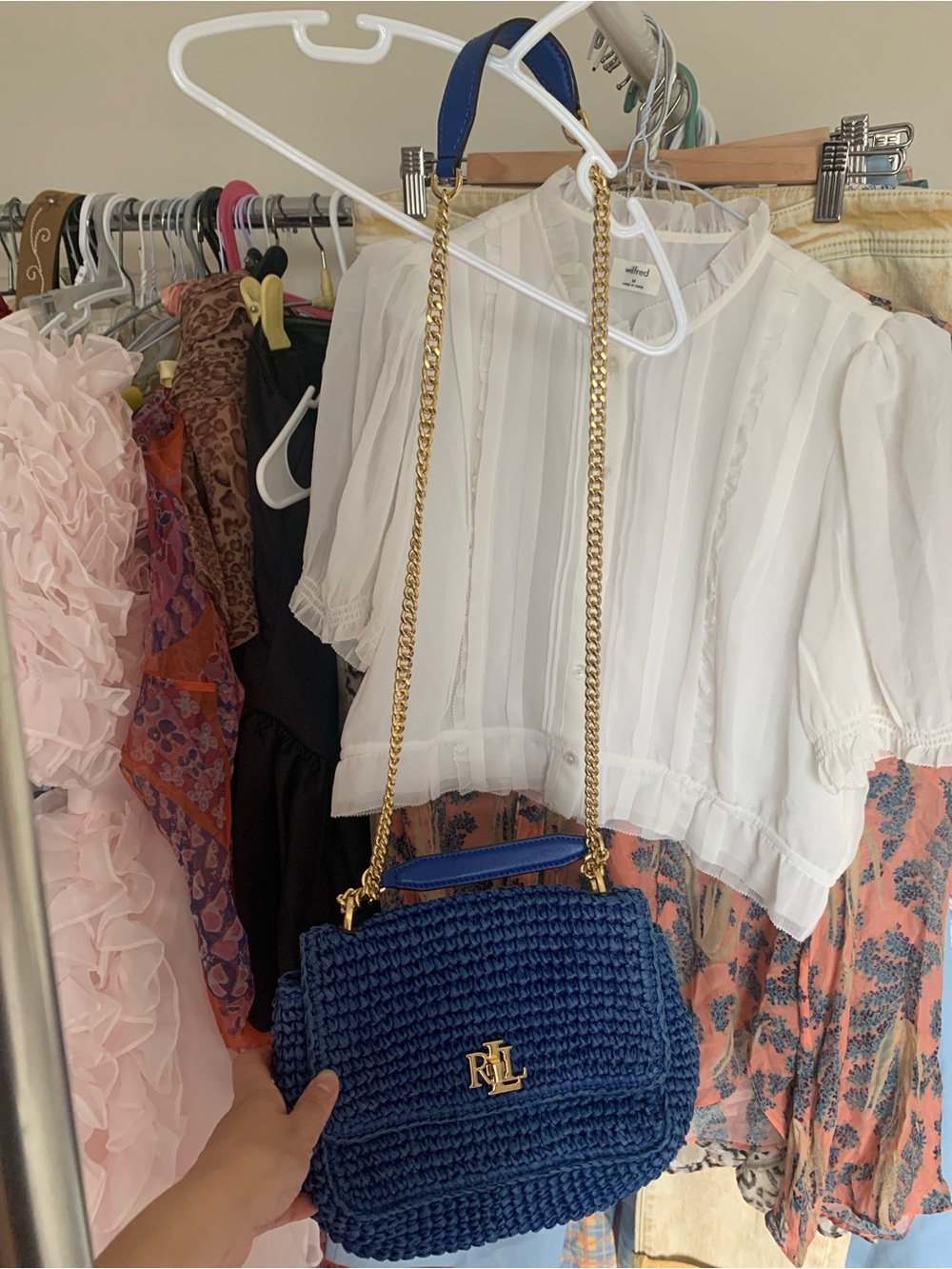 Lauren Ralph Lauren Raffia Bag